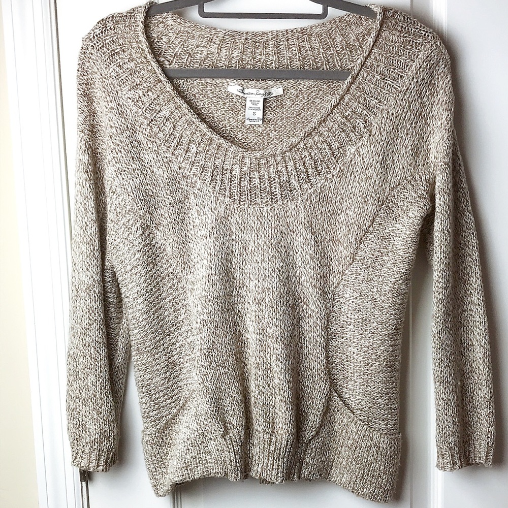 Heathered Taupe Slouchy Sweater